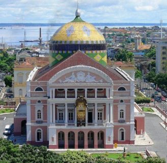 Teatro Amazonas, ubicado en el corazón de la ciudad de Manaos
